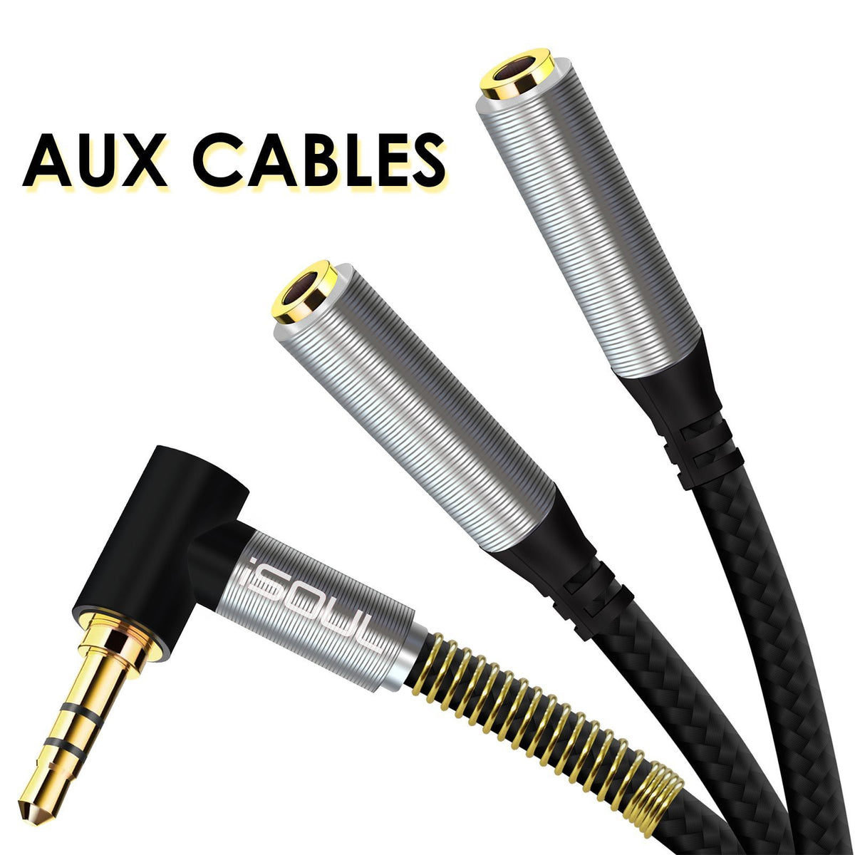 Cable auxiliar plug a plug 3.5 – AUX40 – Audiobahn