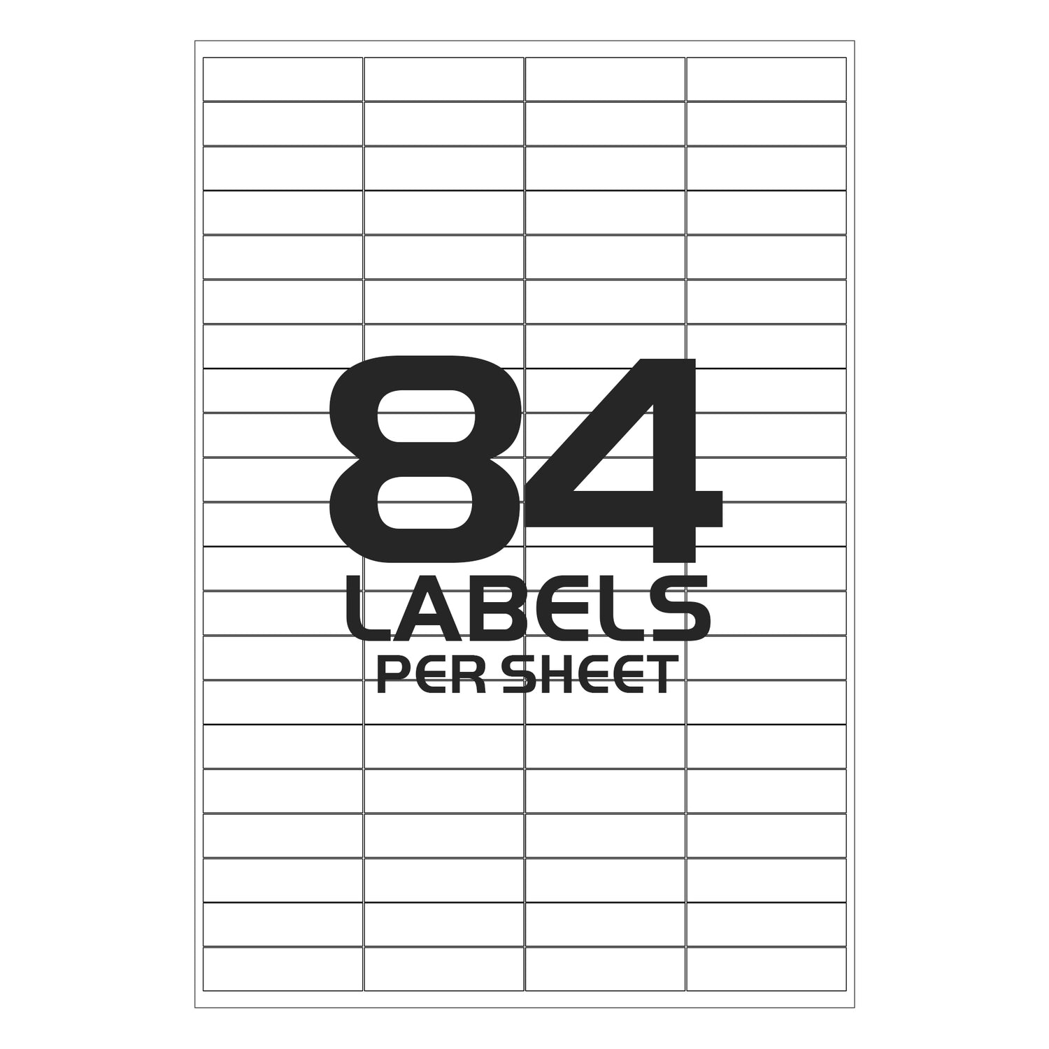 Address Labels Self Adhesive - 84 Labels per Sheet - 46mm x 11mm