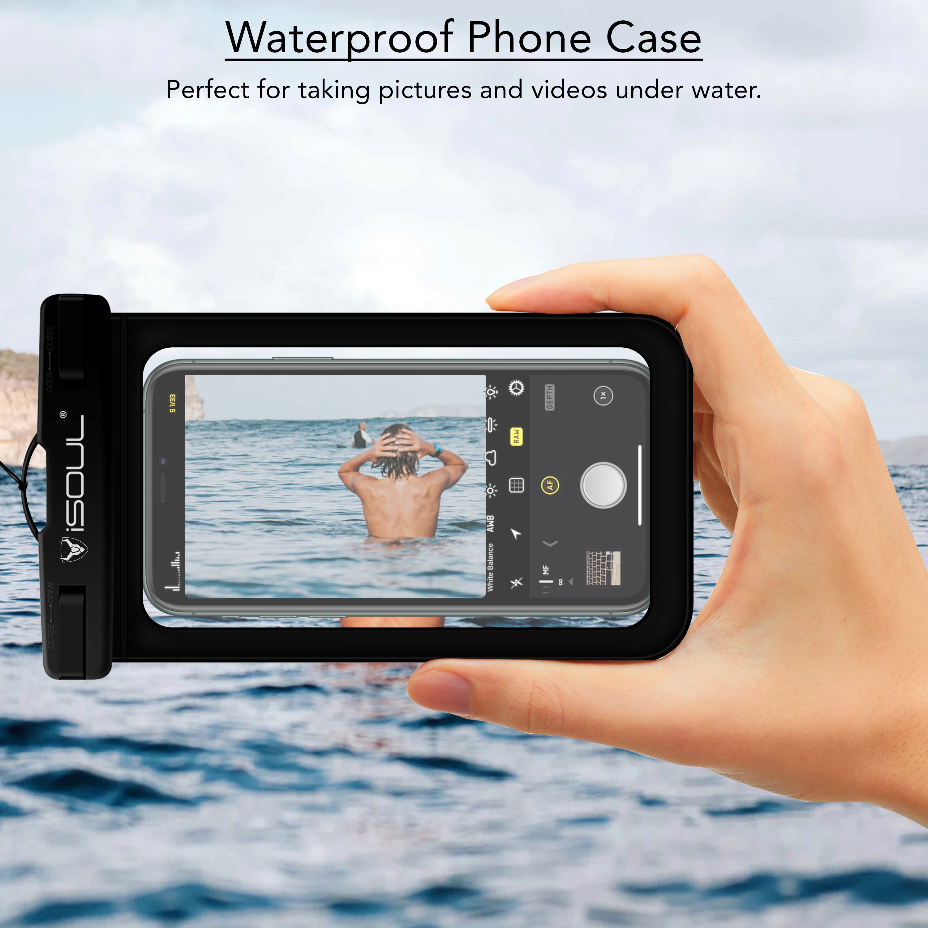 Waterproof Phone Pouch IPX8 Underwater Phone Case for iPhone 15/14/13/12/11/XS/Max/XR/X