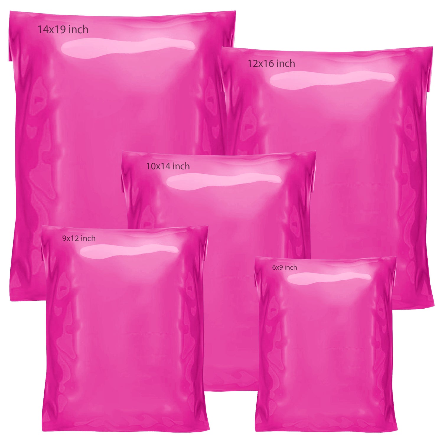 Hot Pink Poly-Mailing Postage Bags Self Seal Postal Bags Packaging Bags