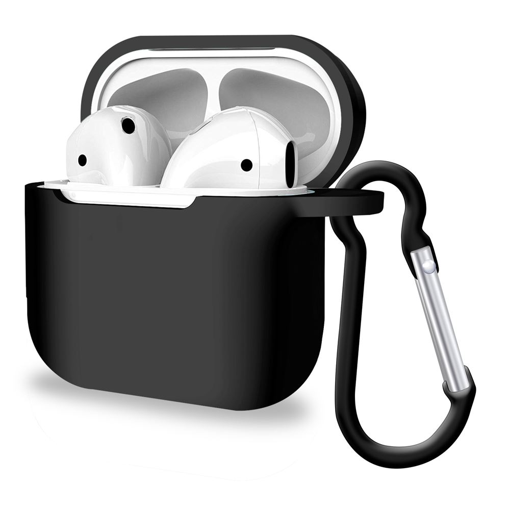 Silicone Airpods Pro Case Cover Black - iSOUL