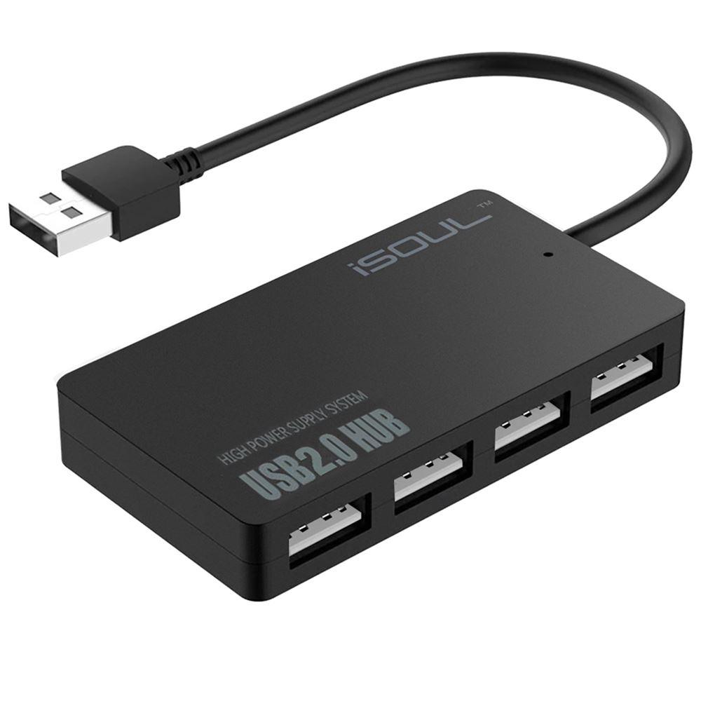 Ultra Slim 4-Port Multi USB 2.0 Hub - iSOUL