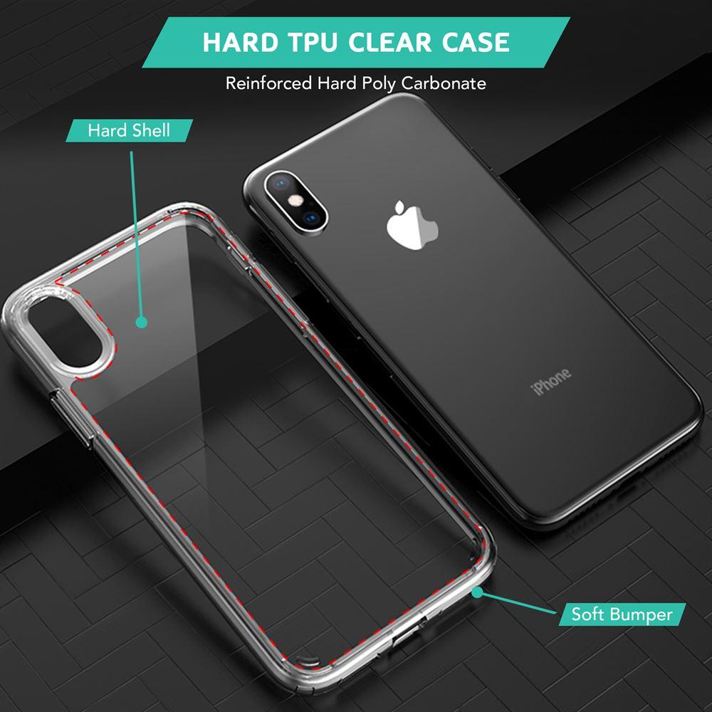 Best price for iPhone X / XS Crystal Clear Hard Back Case in UK 2020 - TradeNRG UK