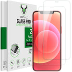 Screen Protector for iPhone 12/12 Pro 6.1 Inch, iSOUL Tempered Glass HD Film, 2-Pack