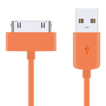 Orange 30-pin Cable for Charging and Data syncing for iPhone 4 - iSOUL