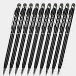 Universal Stylus Touch Pen, Ball Pen For Touch Screens Black | 10 Pack - iSOUL