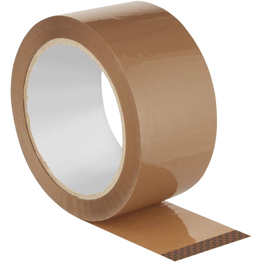 Brown Packing Tape 48mm X 66M (6 Roll Pack) Parcel Packaging Tape