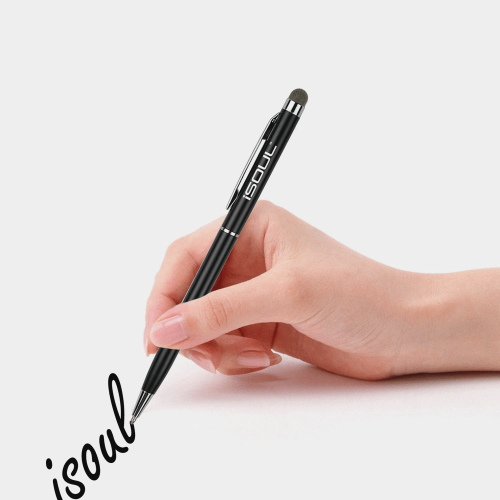 Universal Stylus Touch Pen, Ball Pen For Touch Screens Black | 10 Pack - iSOUL