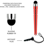 iSOUL Premium Quality 10 Pack Stylus Touch Pen With Anti-Dust Plug Cap IS-ST-984.