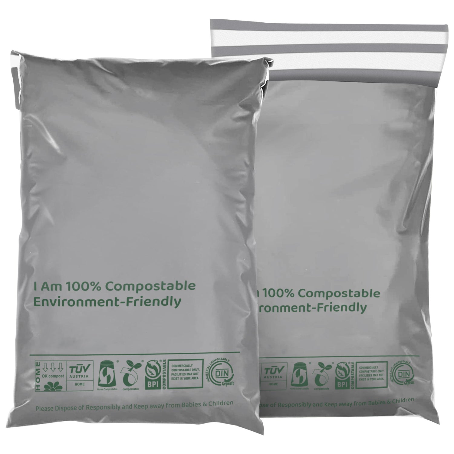 Compostable Mailing Bags Environment-Friendly Self Seal Postal Bags