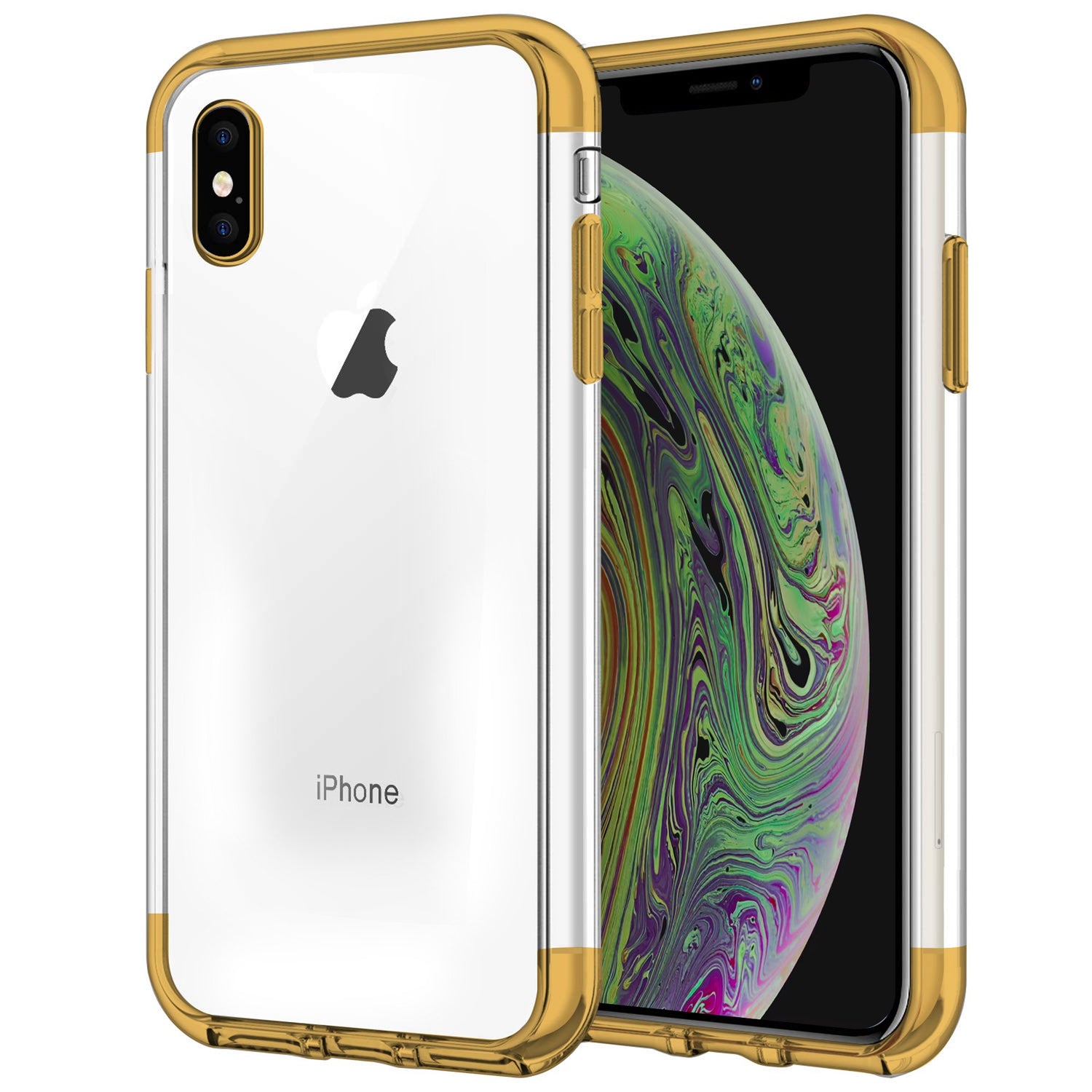 Case for iPhone XS Max Shock Proof Soft TPU Silicone Phone Clear Slim Cover