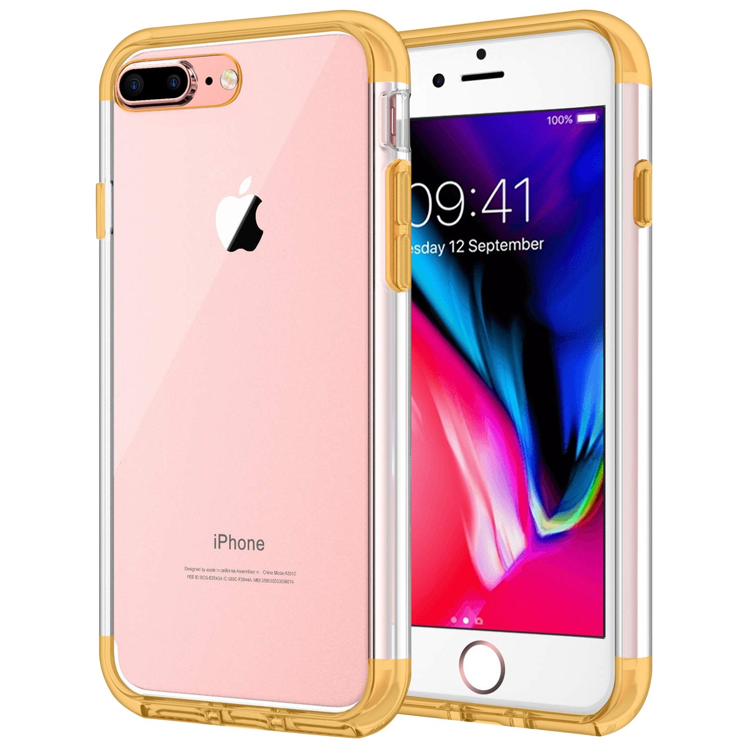 Case for iPhone 7 Plus Shock Proof Soft TPU Silicone Phone Clear Slim Cover