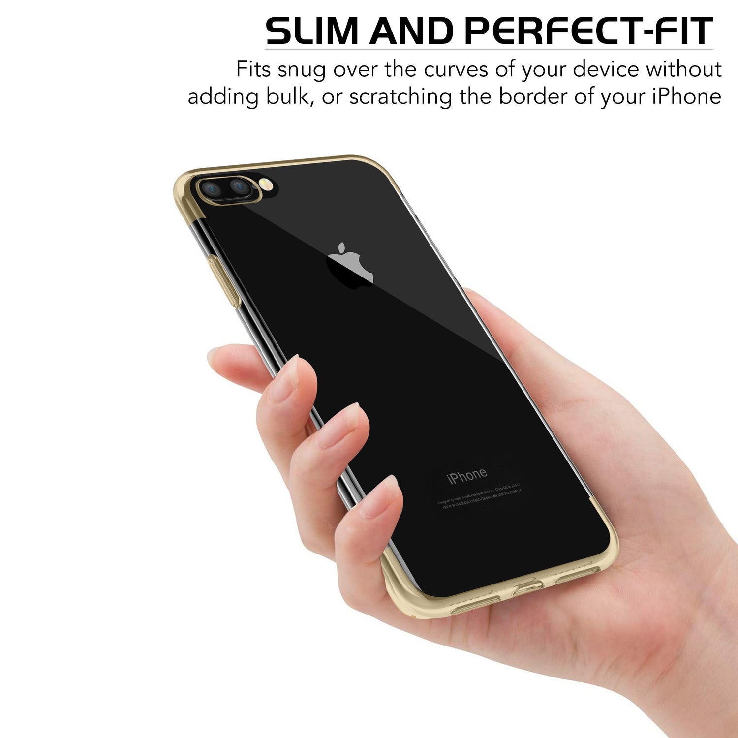 Case for iPhone 8 Plus Shock Proof Soft TPU Silicone Phone Clear Slim Cover