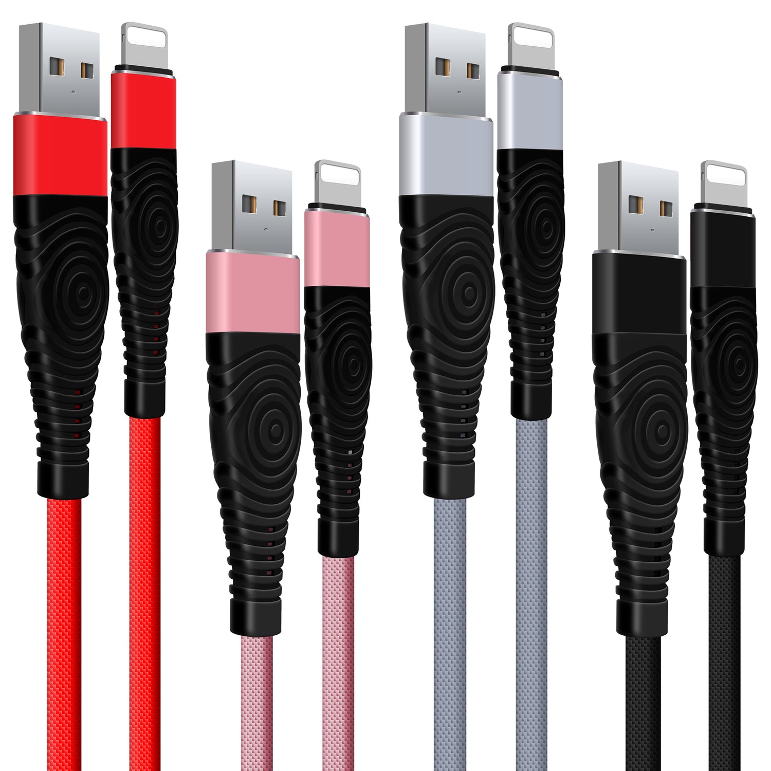 Lightning USB Fast Charging Nylon Braided Cable for iPhone