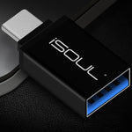 USB Type C Male to Female Adapter - iSOUL