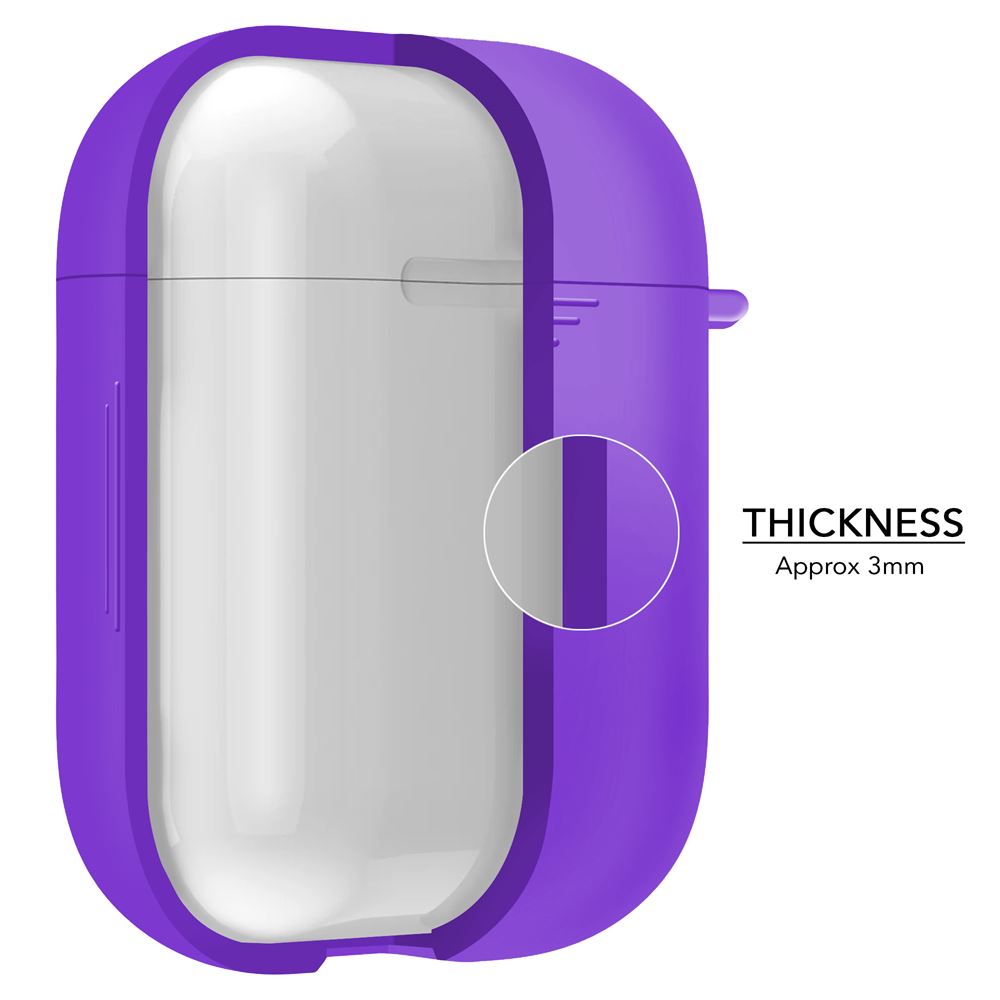 Purple Airpod Case for Apple Airpods - iSOUL