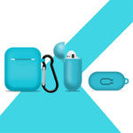 Silicone Sky Blue Airpod Case for Airpods 1st Gen and 2nd Gen - iSOUL