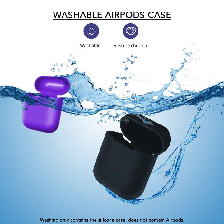 Pink Soft Silicone Earphone Case Cover For AirPods 1/2 Protective Cases