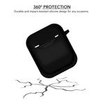 Black Silicone Airpods Case for Airpods 1st and 2nd Gen - iSOUL