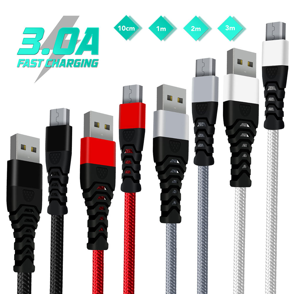 Heavy-Duty Micro USB Cable - USB 3.0 A to Micro B Fast Data and Charging Cable