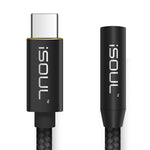 Type C USB to 3.5mm Audio Adapter Nylon Braided - iSOUL