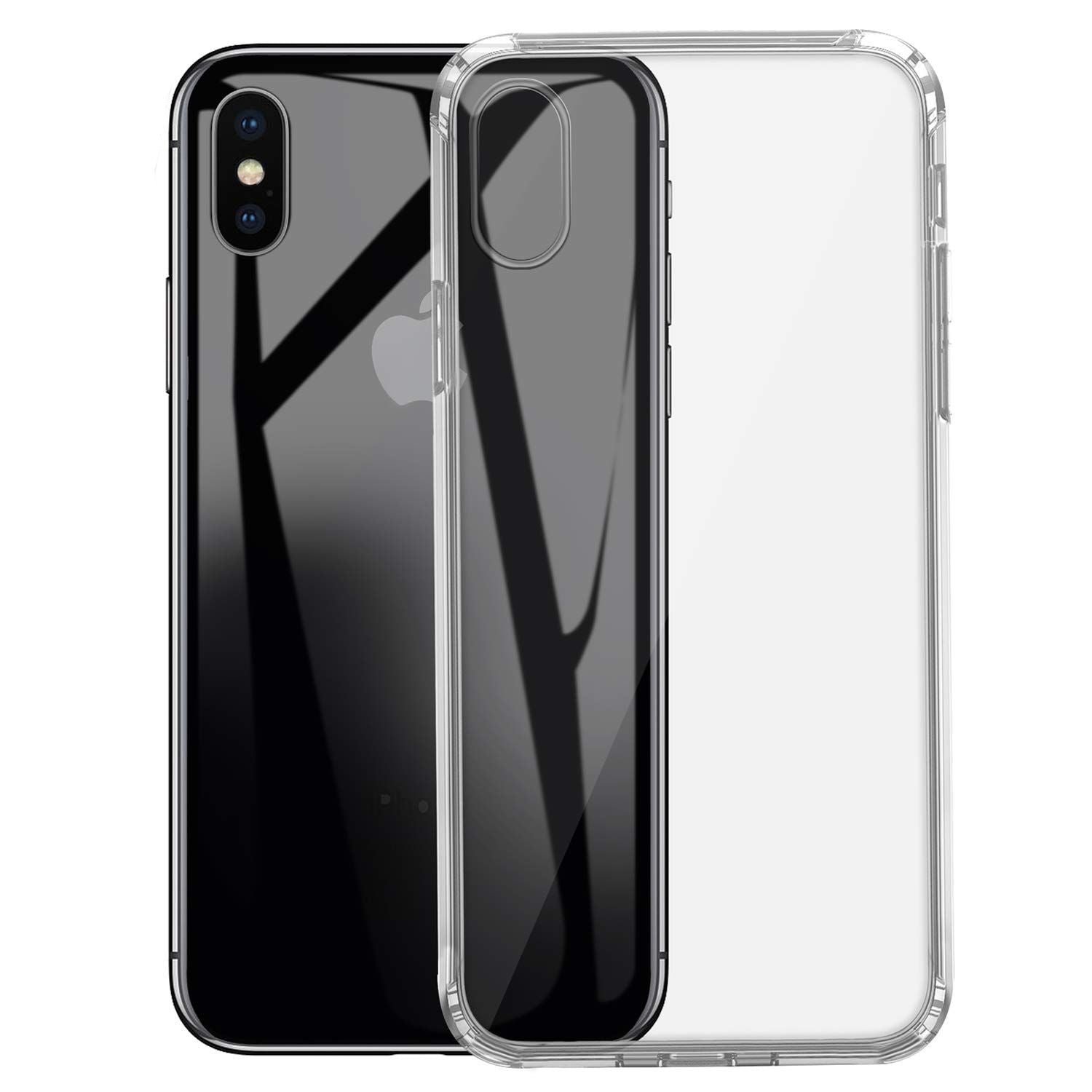 Transparent Silicone Gel Clear Case for Apple iPhone XS - iSOUL