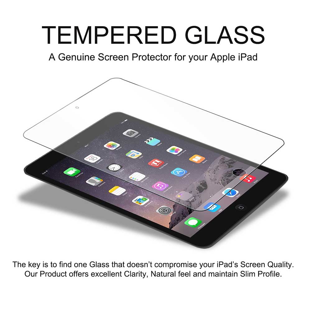 2X Screen Protector for Apple iPad 2 / iPad 3 / iPad 4 Tempered Glass - iSOUL