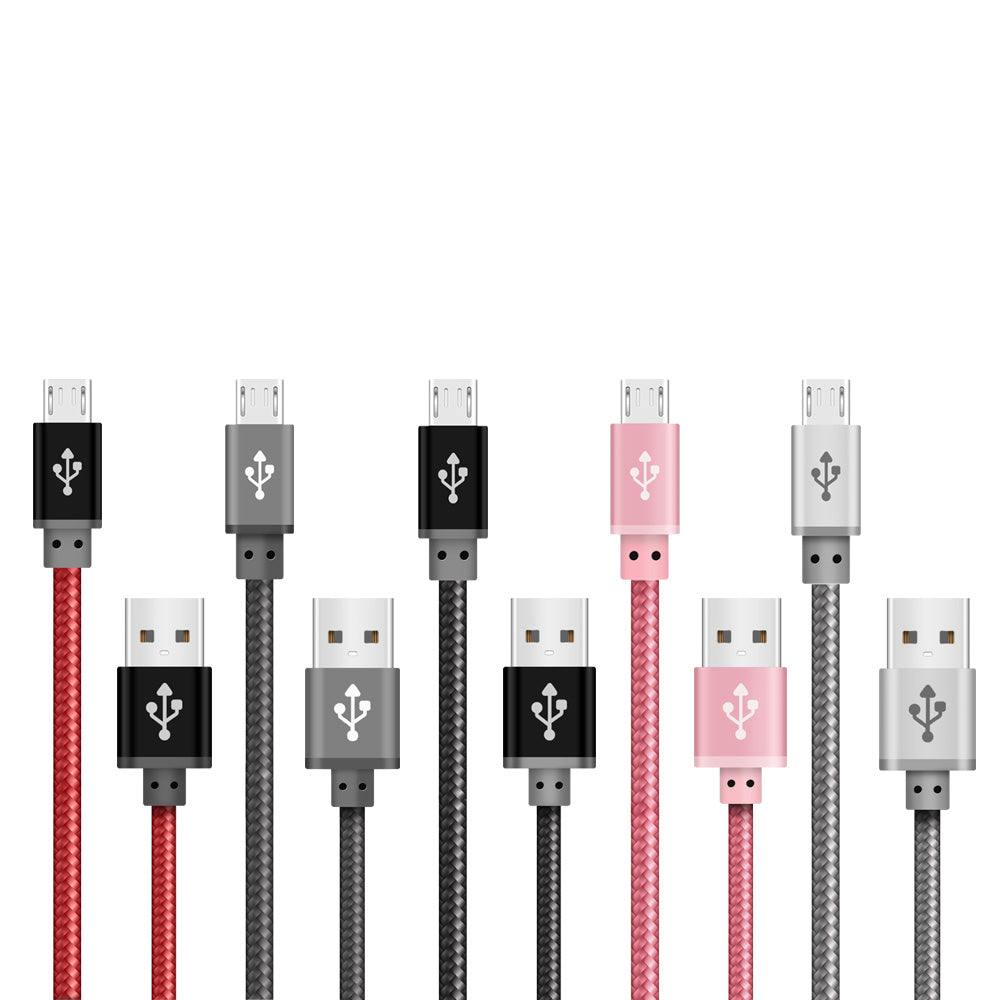 Best Quality Braided Micro USB Cable for Data Sync and Charging - iSOUL