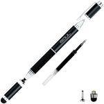 Solid Aluminium Stylus Gel Pen with Microfiber Capacitive Precise Disc - iSOUL