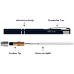 Comfortable Stylus Touch Screen Pen with Ballpoint Nib Rubber Tip - iSOUL