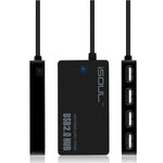 Ultra Slim 4-Port Multi USB 2.0 Hub - iSOUL