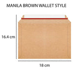 Envelope Wallet Bags Book Post Bag Mailing Flute Manilla Brown Book