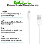 Heavyduty USB C Type C Data Lead Fast Charge Phone Charger Extension Cable 2m 3m - iSOUL