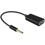 Rectangle Dual Audio Splitter 3.5 mm Jack for Earphones - iSOUL