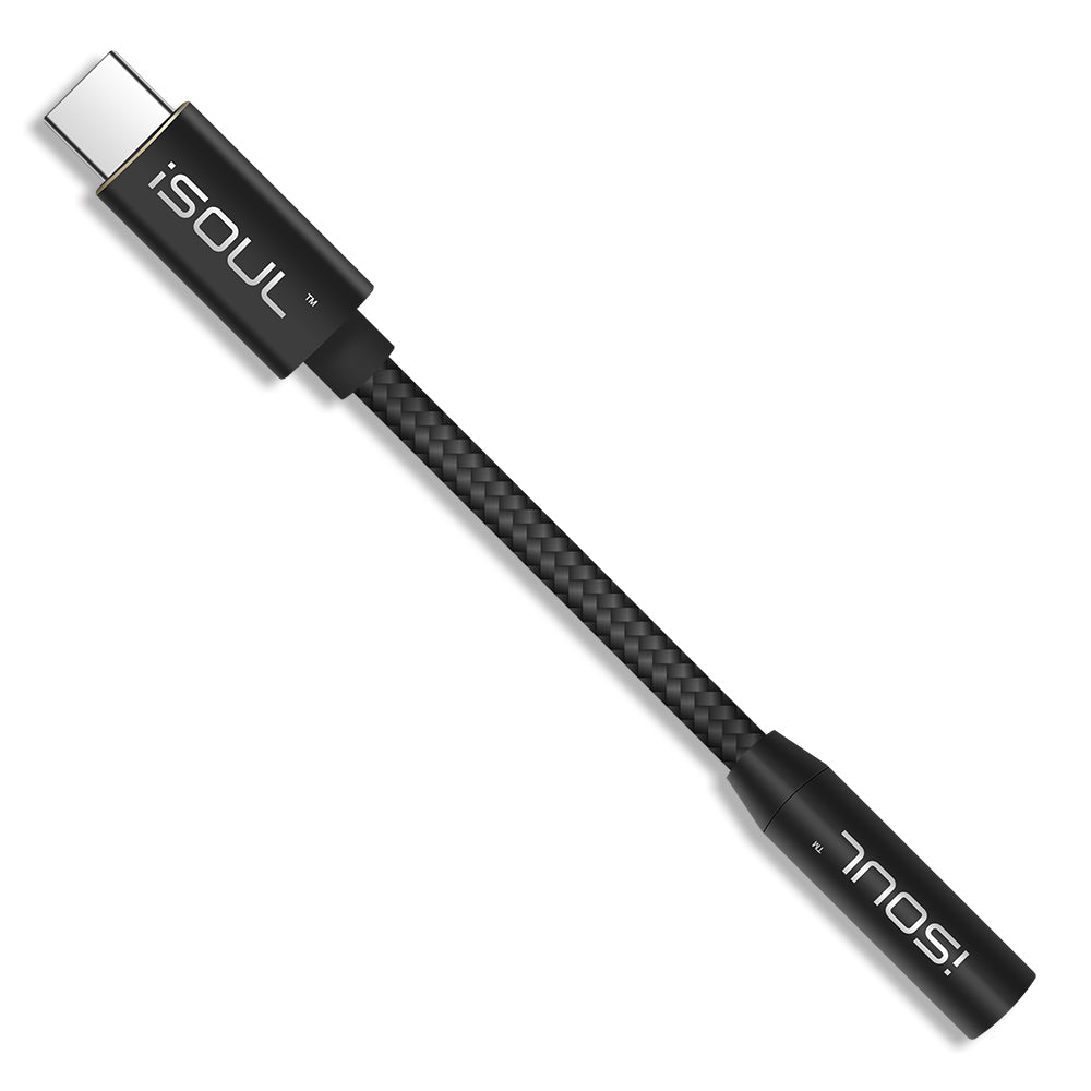 Type C USB to 3.5mm Audio Adapter Nylon Braided - iSOUL